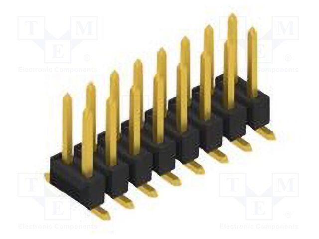 Connector: pin strips; pin header; male; PIN: 16; 2.54mm; SMT; 2x8