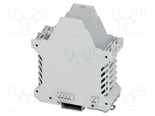 Enclosure base; with FE contact,with terminals; grey; UL94V-0