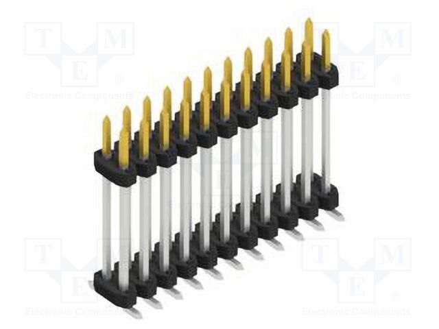 Connector: pin strips; pin header; male; PIN: 22; 2mm; SMT; 2x11