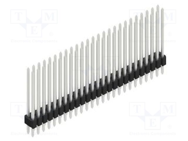 Connector: pin strips; pin header; male; PIN: 50; 1.27mm; THT; 2x25