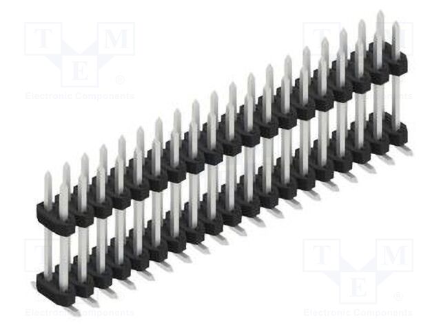Connector: pin strips; pin header; male; PIN: 38; 2mm; SMT; 2x19