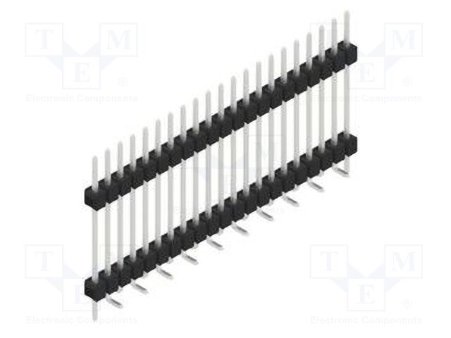 Connector: pin strips; pin header; male; PIN: 21; 2.54mm; SMT; 1x21