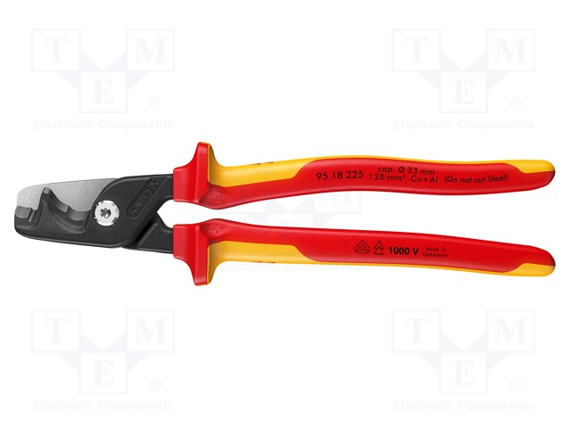 Cutters; cutting; for cutting copper and aluminium cables