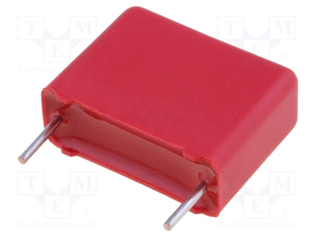 Capacitor: polypropylene; 1uF; 22.5mm; ±10%; 7x16.5x26.5mm; 250VDC