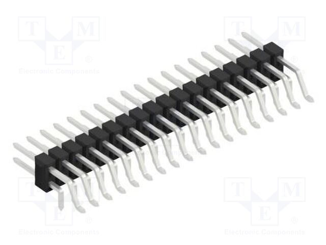 Connector: pin strips; pin header; male; PIN: 36; 2.54mm; SMT,THT