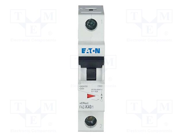 Circuit breaker; 230/400VAC; Inom: 40A; Poles: 1; DIN; Charact: K
