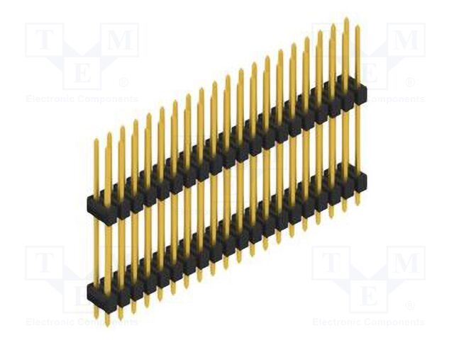 Connector: pin strips; pin header; male; PIN: 40; 2.54mm; THT; 2x20