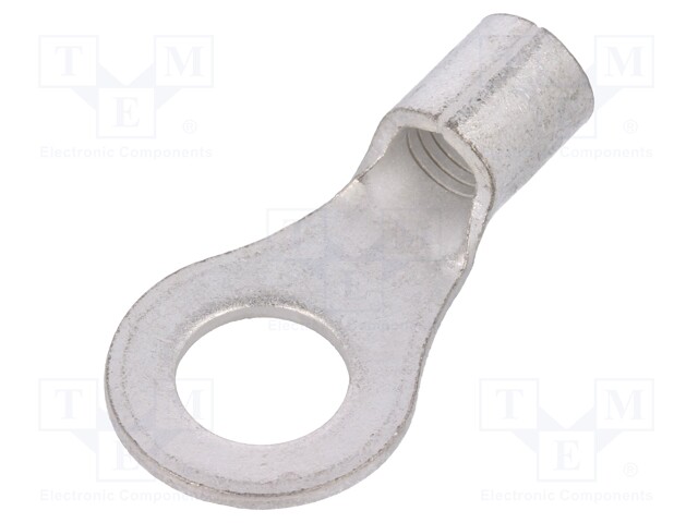 Ring terminal; M8; 8mm2; crimped; for cable; non-insulated; tinned
