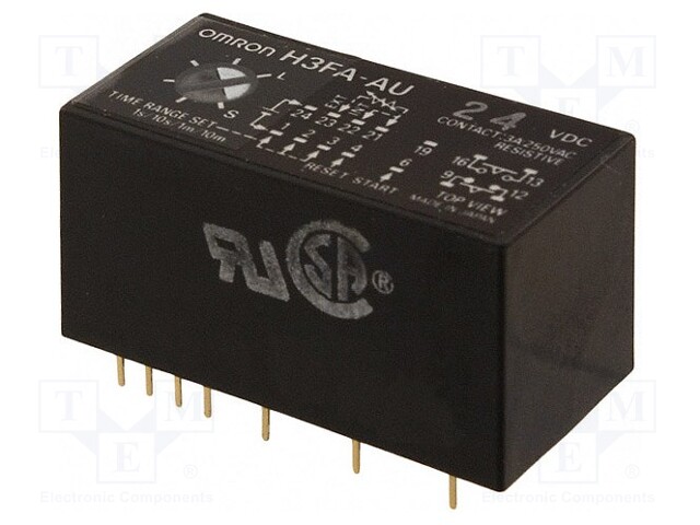 Timer; 0,1s÷10min; SPST-NO + SPST-NC; 250VAC/3A; 24VDC; PCB