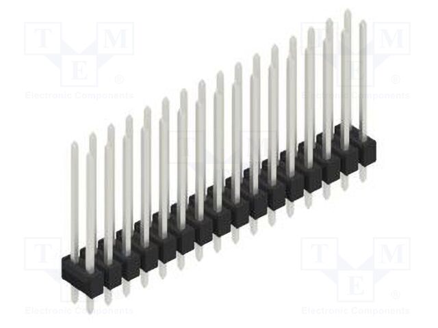 Connector: pin strips; pin header; male; PIN: 32; 2.54mm; THT; 2x16