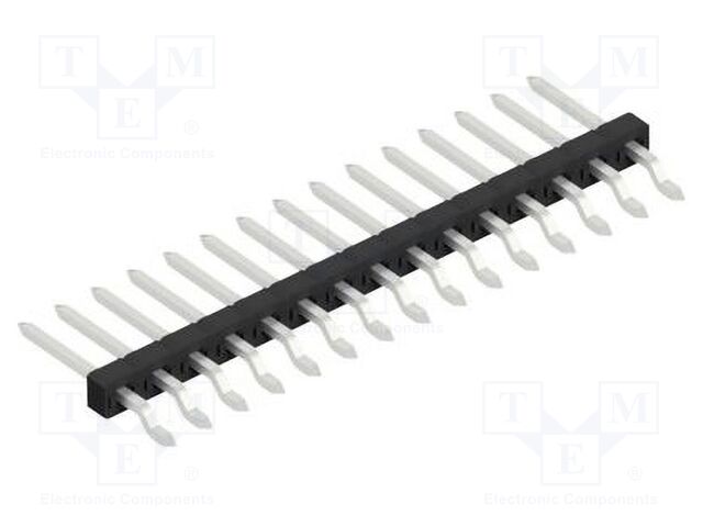 Connector: pin strips; pin header; male; PIN: 15; 2mm; SMT; 1x15