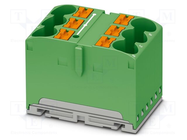 Splice terminal: rail; 57A; 450V; push-in; PA; L: 25.1mm; 0.5÷16mm2