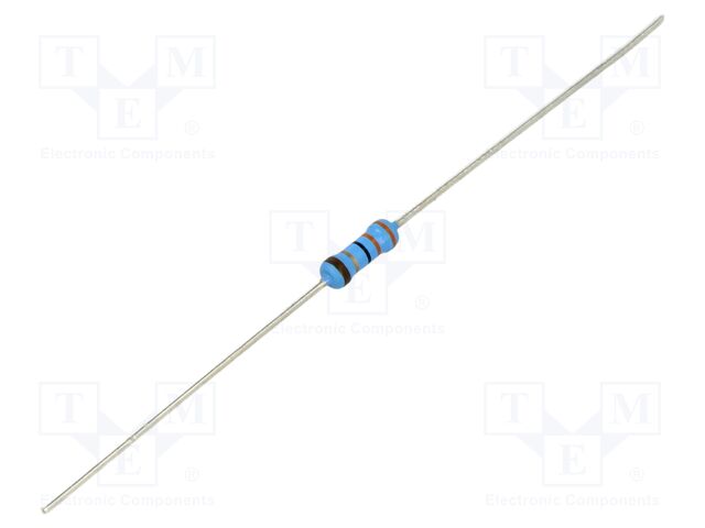 Resistor: metal film; THT; 33Ω; 0.6W; ±1%; Ø2.5x6.5mm; -55÷155°C