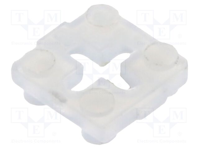 Spacer sleeve; LED; ØLED: 3mm,5mm; L: 1.5mm; natural; UL94V-2; T: 1mm