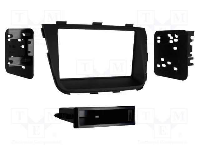 Radio frame; Kia; 2 DIN; black