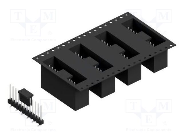 Connector: pin strips; pin header; male; PIN: 12; 2.54mm; SMT; 1x12