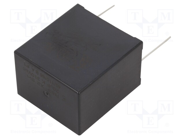 Capacitor: polypropylene; X2; 20uF; 37.5mm; ±10%; 42x45x30mm