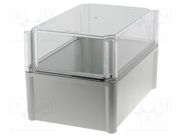 Enclosure: multipurpose; X: 188mm; Y: 278mm; Z: 180mm; SOLID; grey