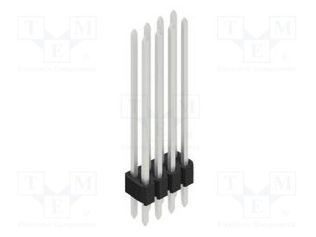 Connector: pin strips; pin header; male; PIN: 8; 1.27mm; THT; 2x4