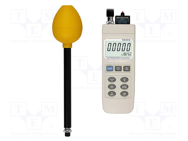 Meter: electric field strength; Display: LCD 2,8"; Temp: max.50°C