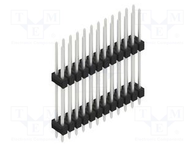 Connector: pin strips; pin header; male; PIN: 24; 2.54mm; THT; 2x12