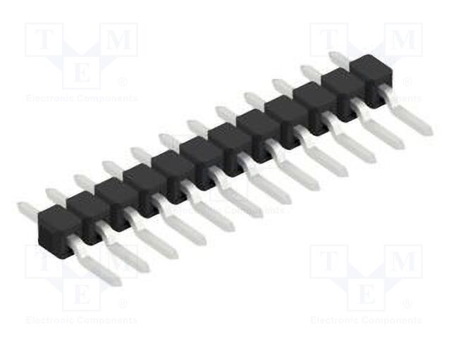 Connector: pin strips; pin header; male; PIN: 12; 2.54mm; SMT; 1x12