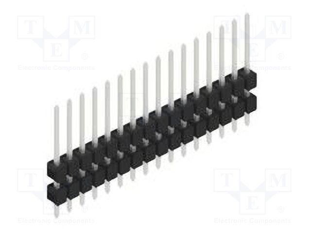 Connector: pin strips; pin header; male; PIN: 16; 2.54mm; THT; 1x16