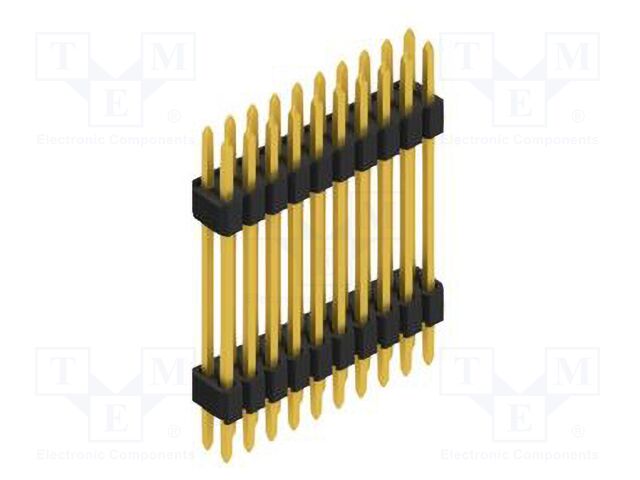 Connector: pin strips; pin header; male; PIN: 20; 1.27mm; THT; 2x10