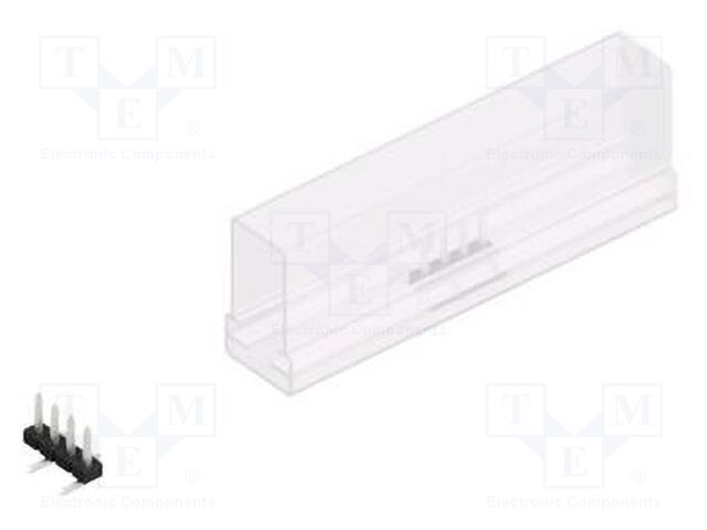Connector: pin strips; pin header; male; PIN: 4; 2mm; SMT; 1x4; 100V
