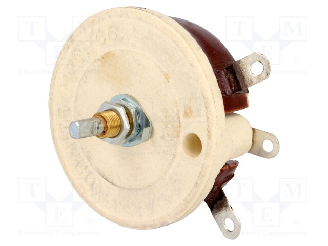 Potentiometer: shaft; single turn; 500Ω; 100W; 6.35mm; wirewound