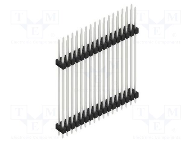 Connector: pin strips; pin header; male; PIN: 34; 2.54mm; THT; 2x17