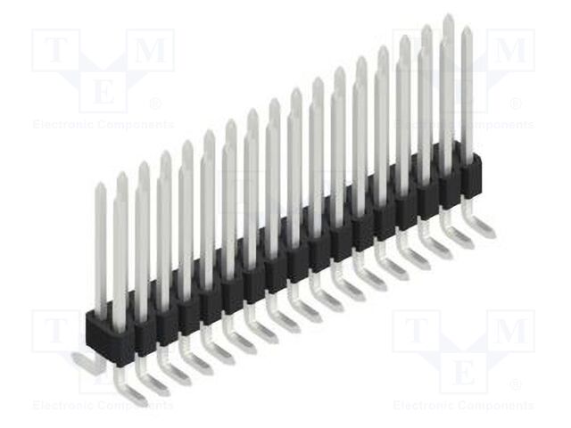 Connector: pin strips; pin header; male; PIN: 34; 1.27mm; SMT; 2x17