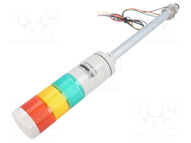Signaller: signalling column; continuous light; Usup: 24VDC; LED