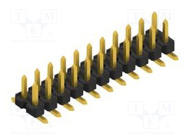 Connector: pin strips; pin header; male; PIN: 22; 2.54mm; SMT; 2x11