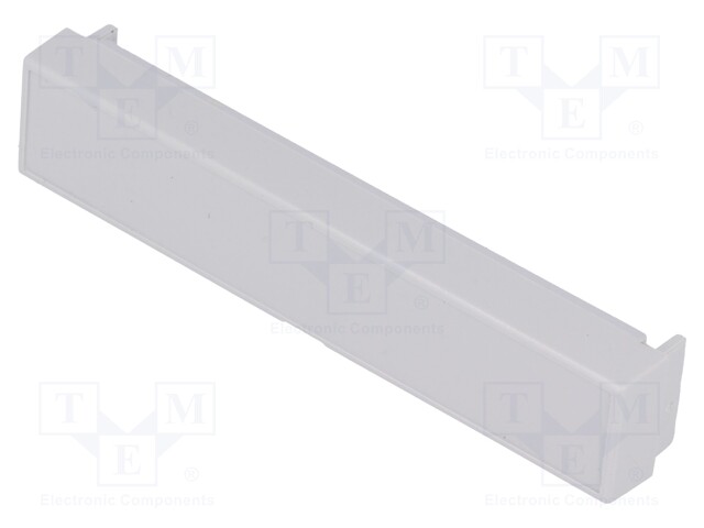 Terminal cover; w/o holes; grey