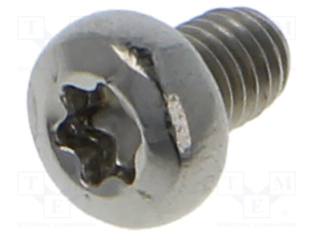 Screw; M3x4; Head: cheese head; Torx®; stainless steel; ISO 14583