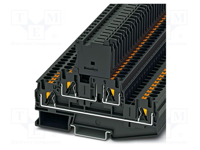 Splice terminal: rail; PA; terminals: 4; W: 6.2mm; H: 102.9mm