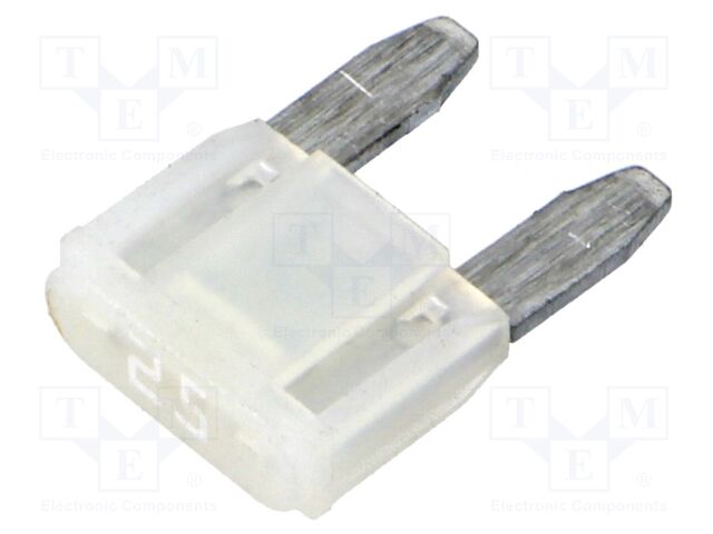 Fuse: fuse; 25A; 12VDC; automotive; 10,9mm; SMART GLOW
