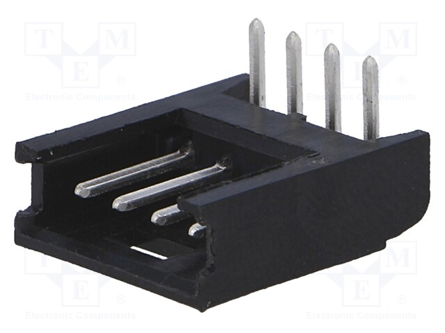 Socket; wire-board; male; AMPMODU MOD II; 2.54mm; PIN: 4; THT