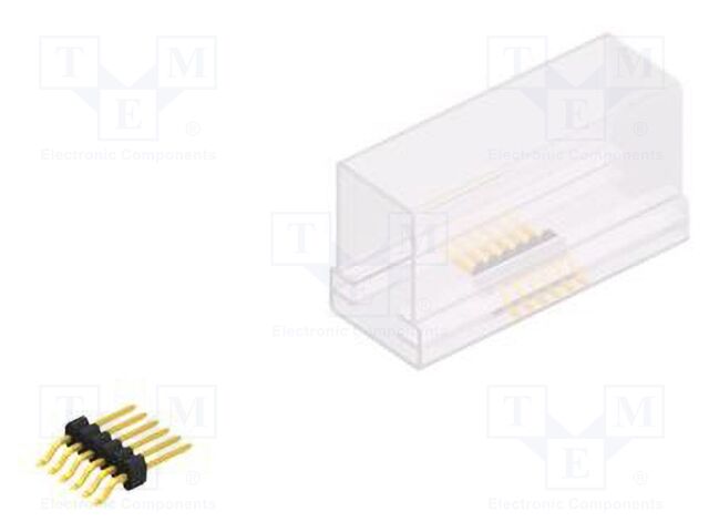 Connector: pin strips; pin header; male; PIN: 6; 1.27mm; SMT; 1x6