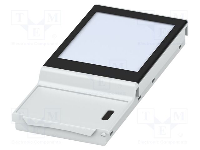 Cover; with display; grey; UL94V-0; BC 107,6; polycarbonate