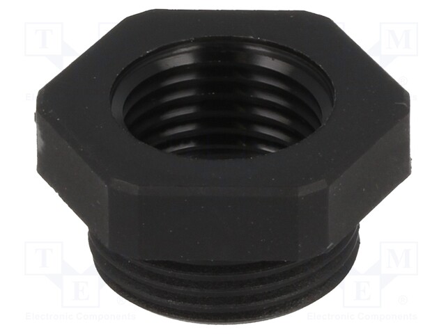 Reduction of threads for glands; Int.thread: M16; polyamide