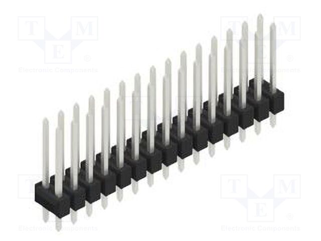 Connector: pin strips; pin header; male; PIN: 30; 2.54mm; THT; 2x15