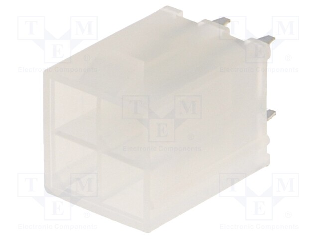 Socket; wire-board; male; Mini-Fit Jr; 4.2mm; PIN: 4; THT; 9A; tinned
