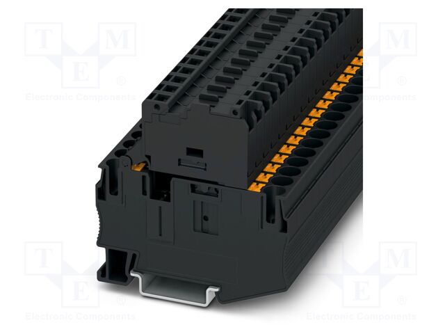 Splice terminal: rail; 10A; 24V; push-in; PA; L: 61.5mm; 0.5÷10mm2