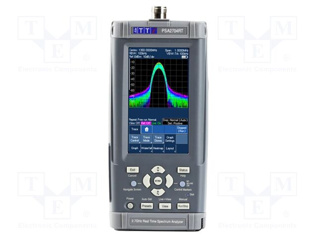 Spectrum analyzer; In.imp: 50Ω; 1÷2700MHz; Resolution: 100Hz; 4.5h