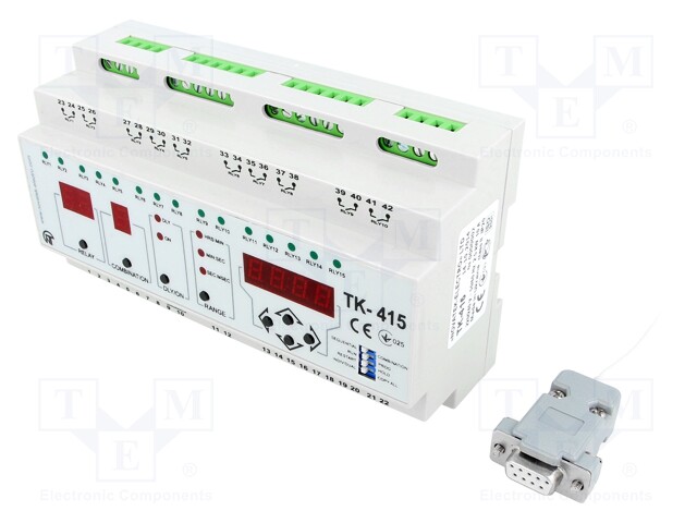 Timer; Range: 0,1s÷99h; relay SPST x15; 85÷270VAC; DIN