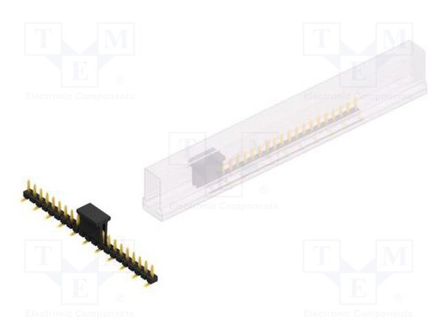 Connector: pin strips; pin header; male; PIN: 21; 2.54mm; SMT; 1x21