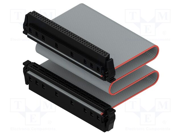 Ribbon cable with IDC connectors; Contacts ph: 1.27mm; PIN: 2x34