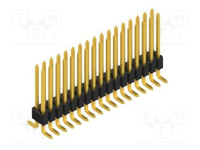 Connector: pin strips; pin header; male; PIN: 34; 1.27mm; SMT; 2x17